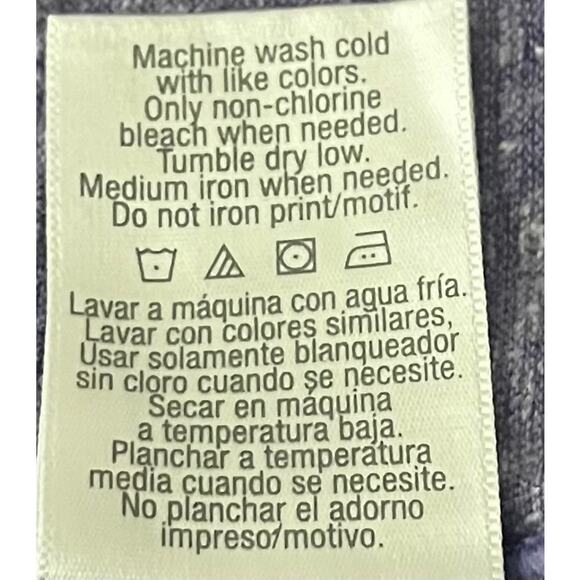 DANSKIN NOW ACTIVE TEE SHIRT, WOMENS, L, HEATHER LAVENDER, SHORT SLEEVE, V-NECK - Picture 10 of 10